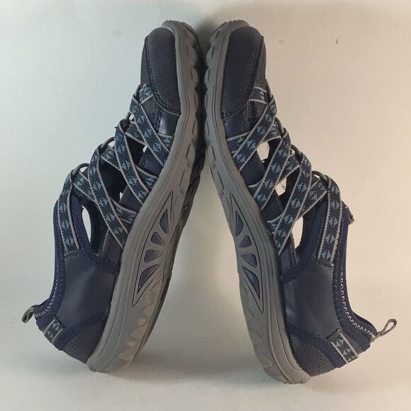 Skechers relaxed fit memory foam womens slip on shoes sneakers blue size 6.5 - Picture 6 of 8